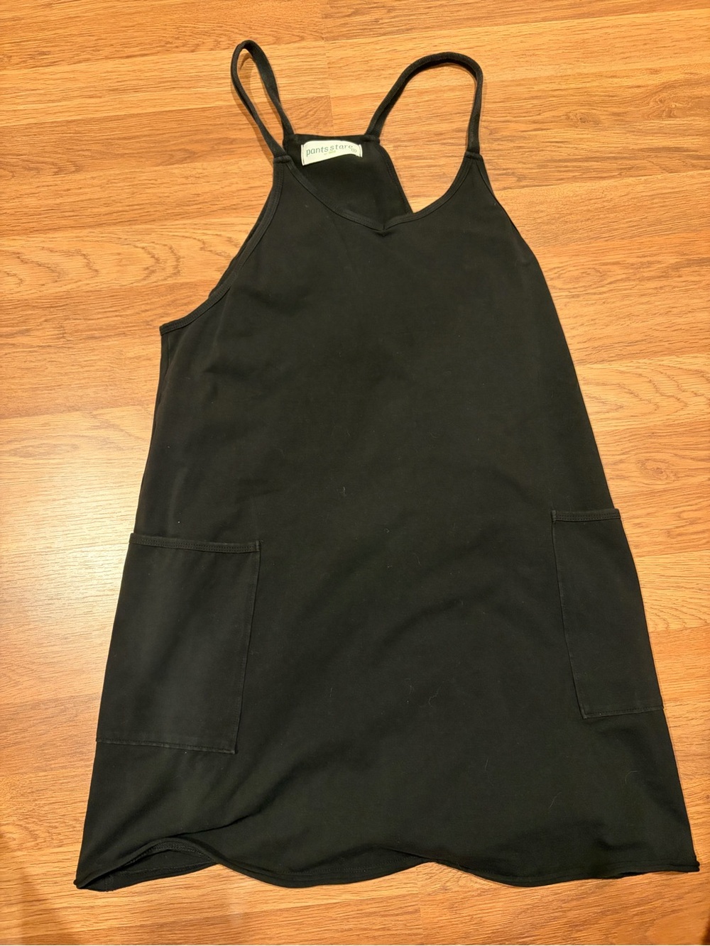 Black Women's Sleeveless Pocket Dress